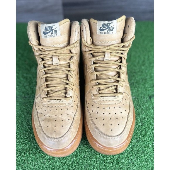 Nike Air Force 1 High 'Flax' Wheat Brown 922066-203 Size 7Y Womens 8.5 - Picture 4 of 7